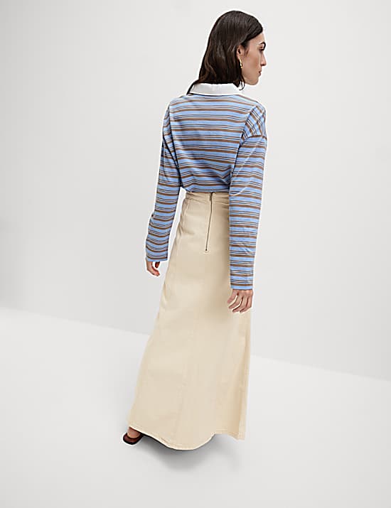 Tailored Striped Longline Waistcoat