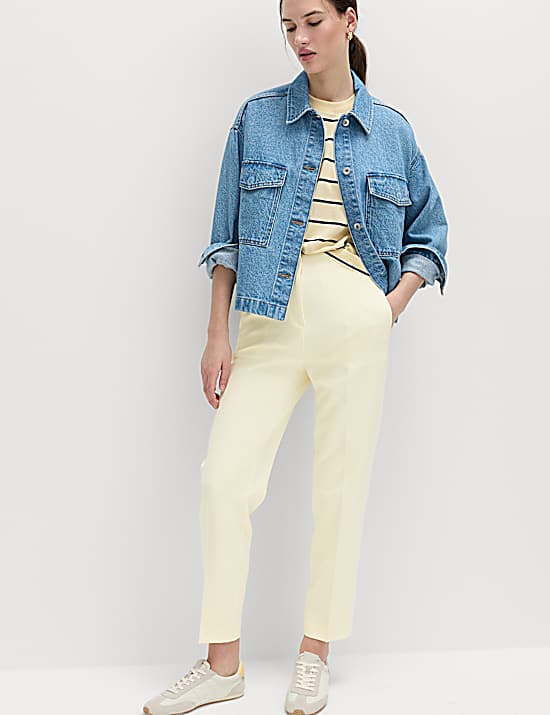 Tailored Striped Longline Waistcoat