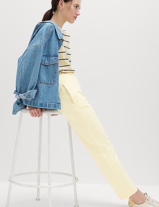 Tailored Striped Longline Waistcoat