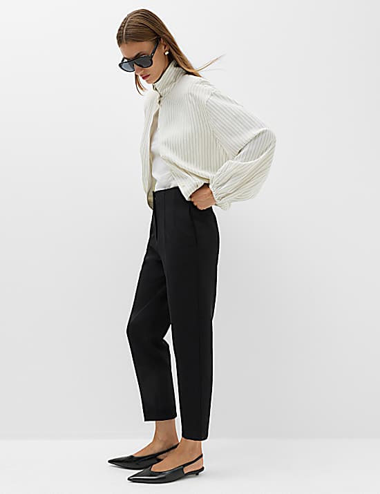 Tailored Striped Longline Waistcoat