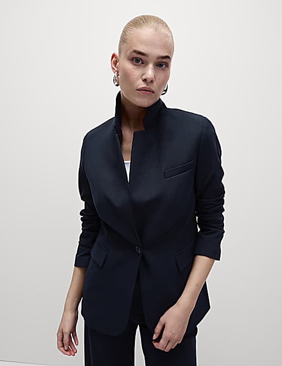 Tailored Striped Longline Waistcoat
