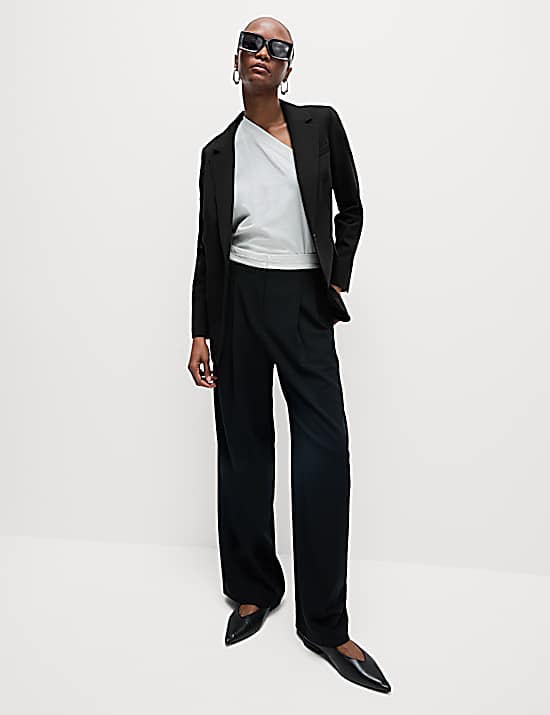 Tailored Striped Longline Waistcoat