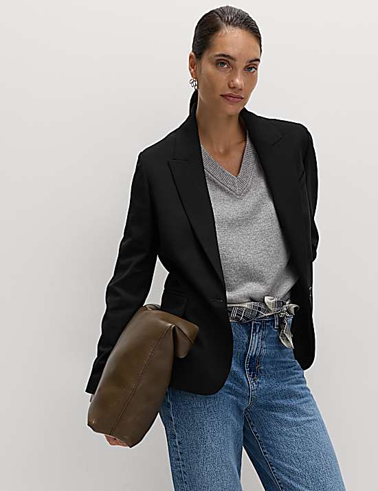 Tailored Striped Longline Waistcoat