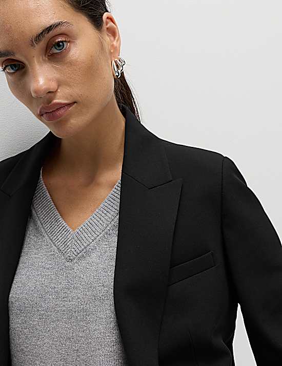 Tailored Striped Longline Waistcoat
