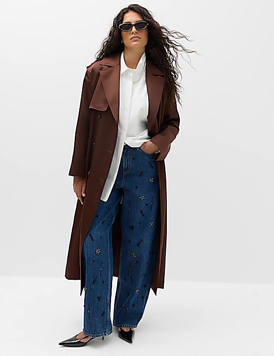 Tailored Striped Longline Waistcoat