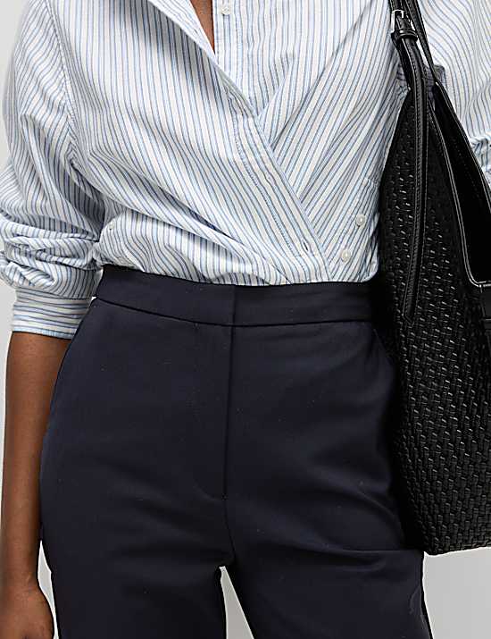 Tailored Striped Longline Waistcoat