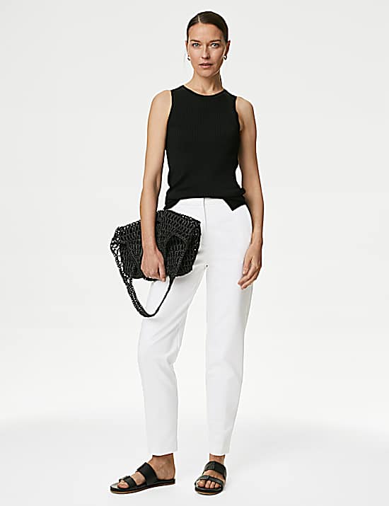 Tailored Striped Longline Waistcoat