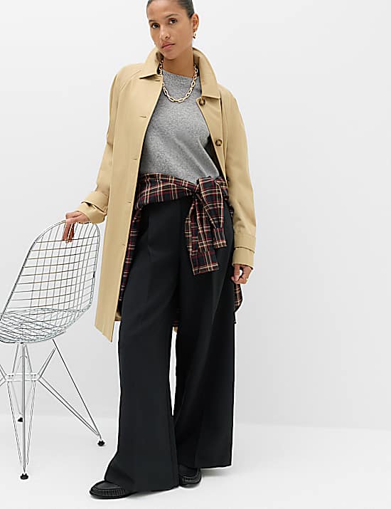 Tailored Striped Longline Waistcoat