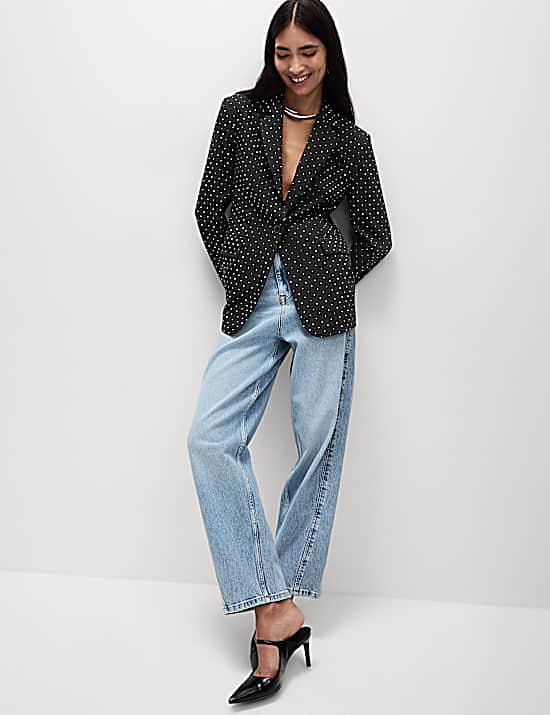 Tailored Striped Longline Waistcoat