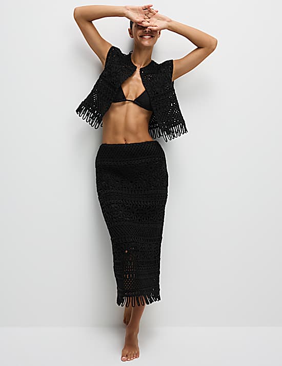 Tailored Striped Longline Waistcoat