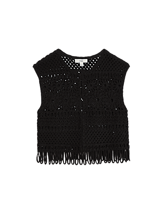 Tailored Striped Longline Waistcoat