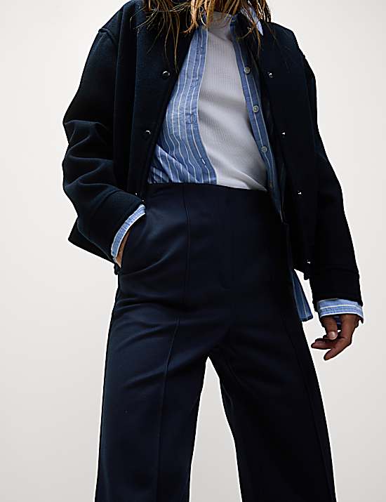 Tailored Striped Longline Waistcoat