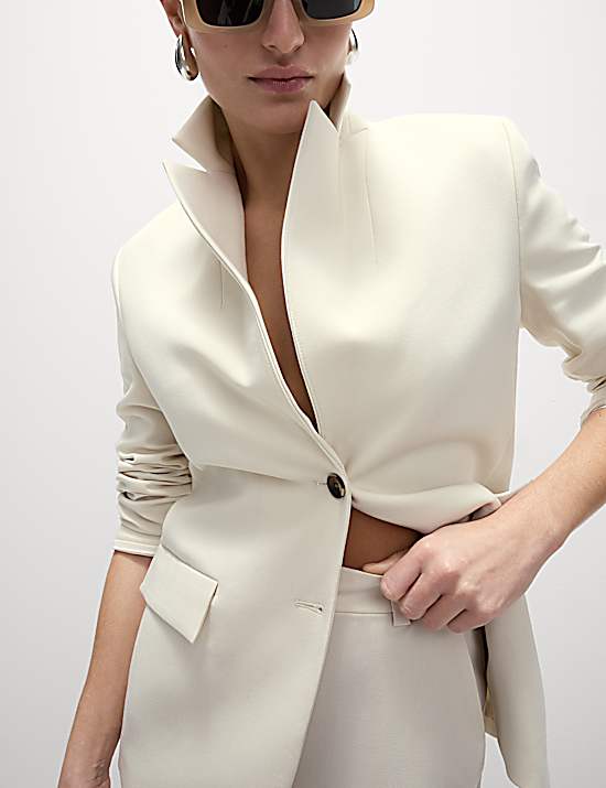 Tailored Striped Longline Waistcoat