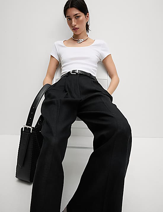 Tailored Striped Longline Waistcoat