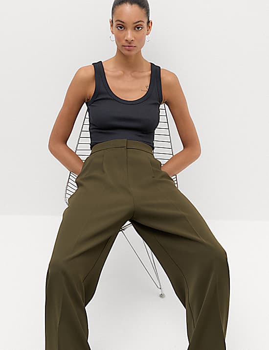 Tailored Striped Longline Waistcoat