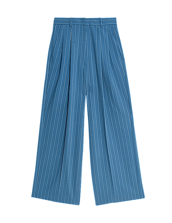 Tailored Striped Longline Waistcoat