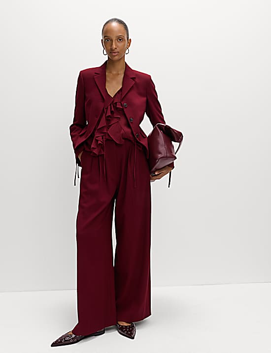 Tailored Striped Longline Waistcoat