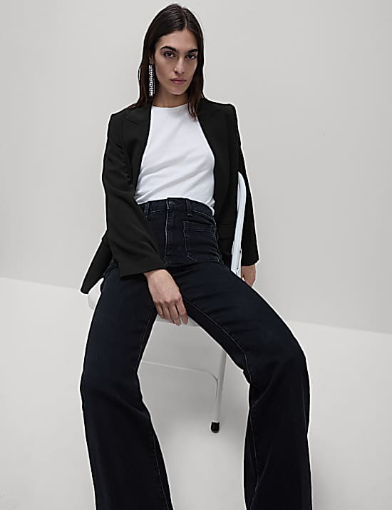 Tailored Striped Longline Waistcoat