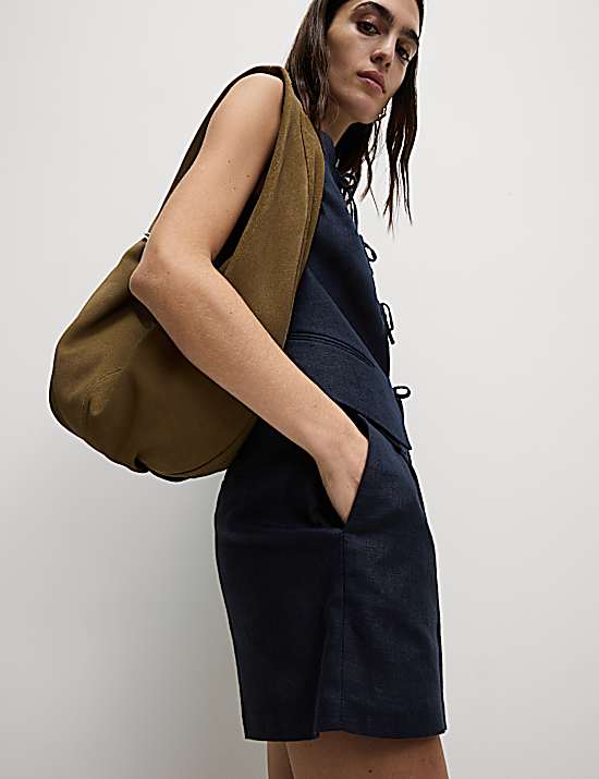 Tailored Striped Longline Waistcoat