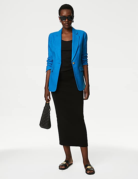 Tailored Striped Longline Waistcoat