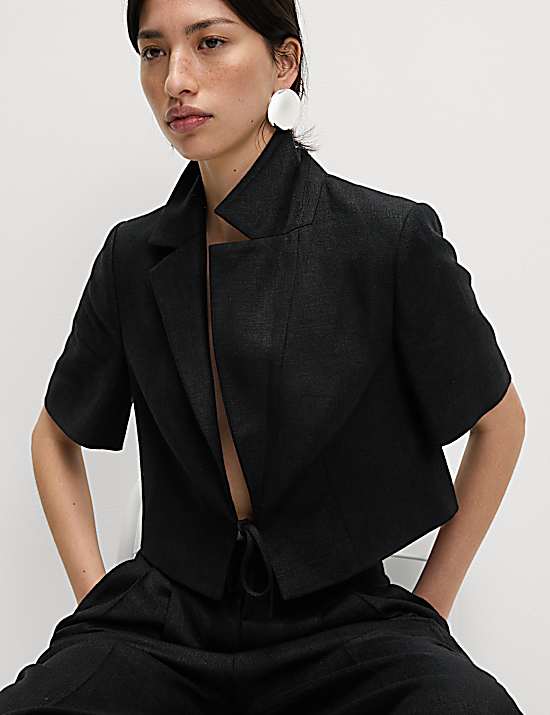Tailored Striped Longline Waistcoat