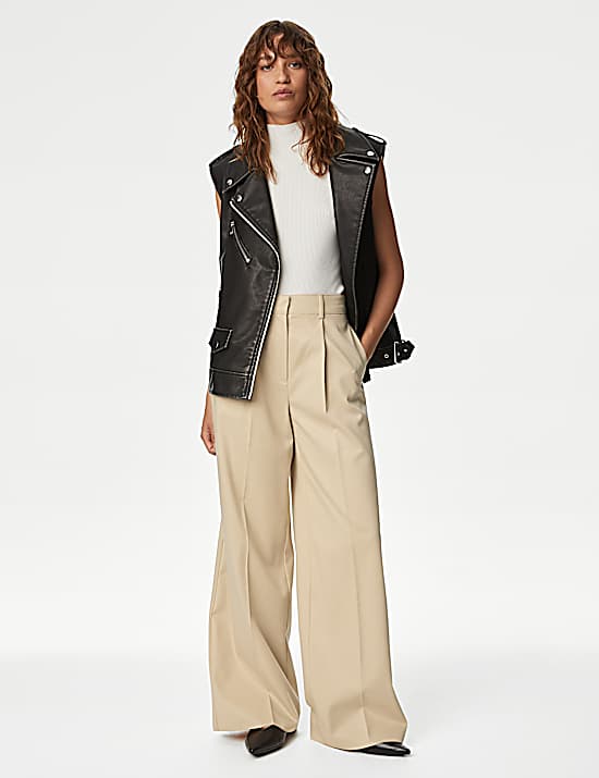 Tailored Striped Longline Waistcoat