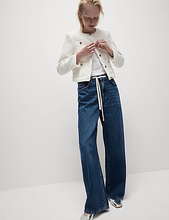 Tailored Striped Longline Waistcoat