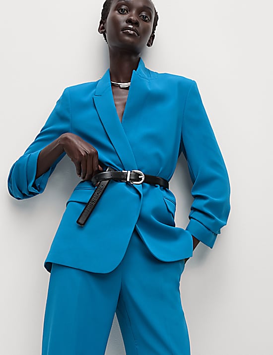 Tailored Striped Longline Waistcoat