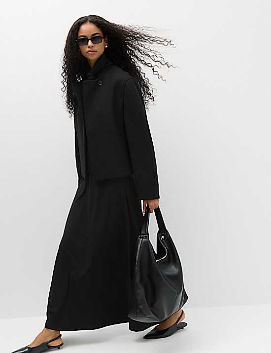 Tailored Striped Longline Waistcoat