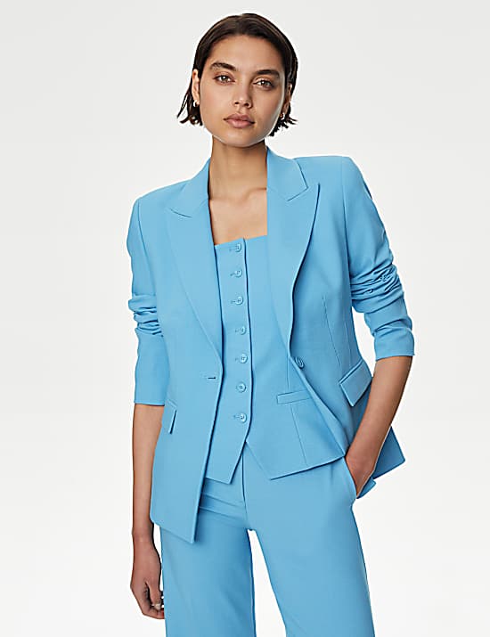 Tailored Striped Longline Waistcoat