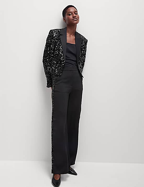 Tailored Striped Longline Waistcoat