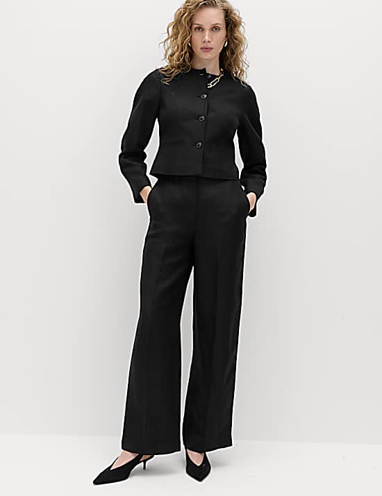 Tailored Striped Longline Waistcoat