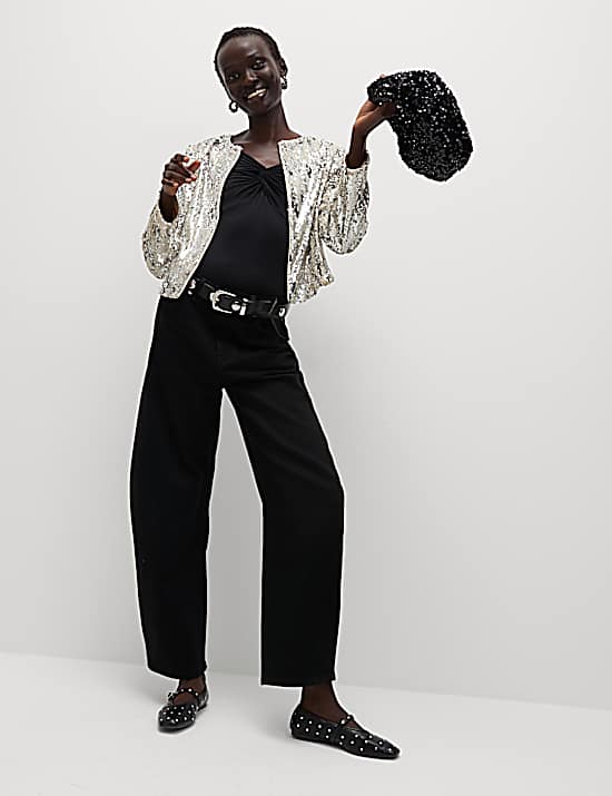 Tailored Striped Longline Waistcoat