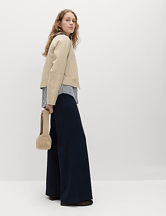 Tailored Striped Longline Waistcoat