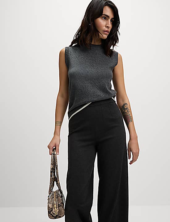 Tailored Striped Longline Waistcoat