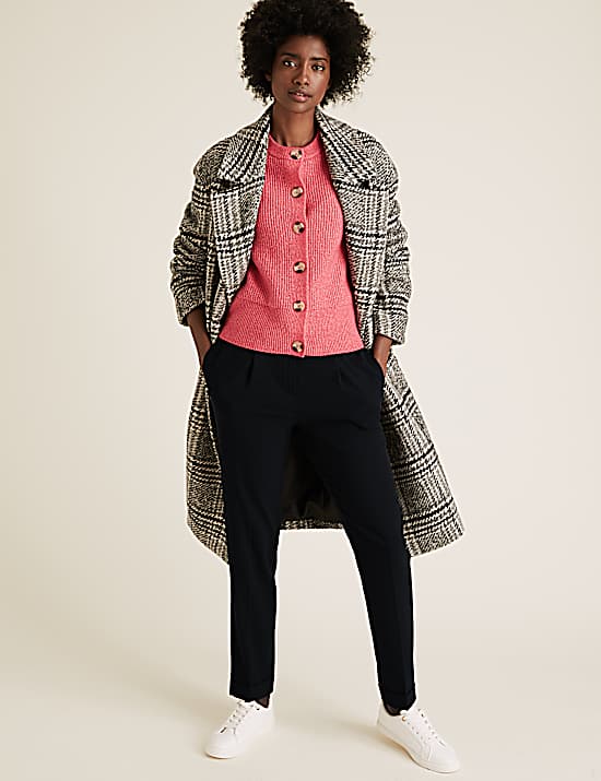 Tailored Striped Longline Waistcoat
