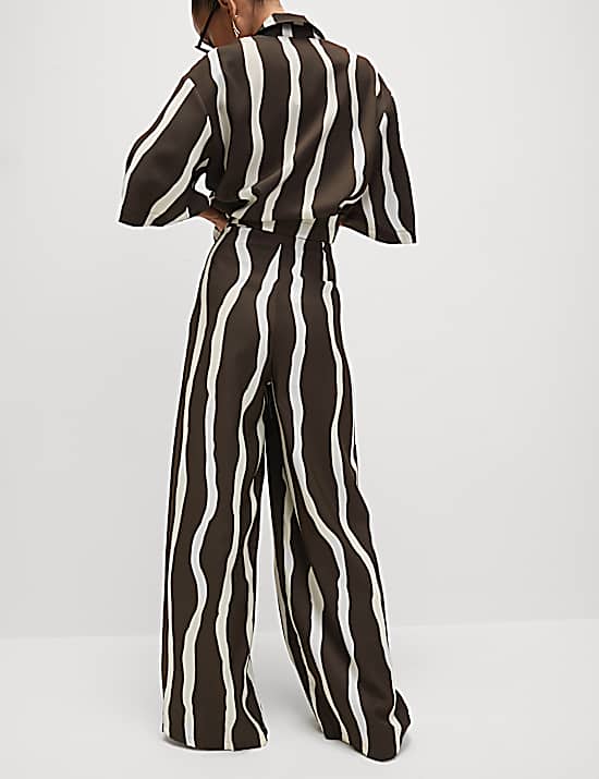 Tailored Striped Longline Waistcoat