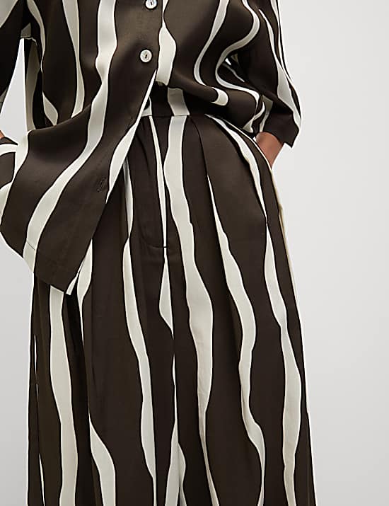 Tailored Striped Longline Waistcoat