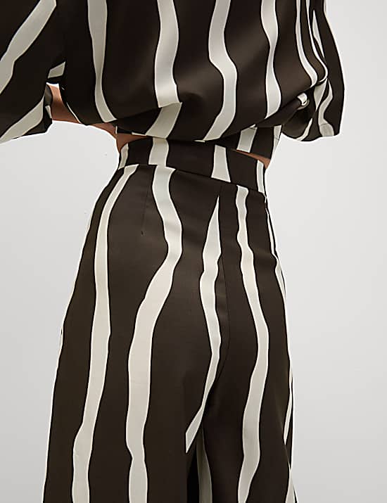 Tailored Striped Longline Waistcoat