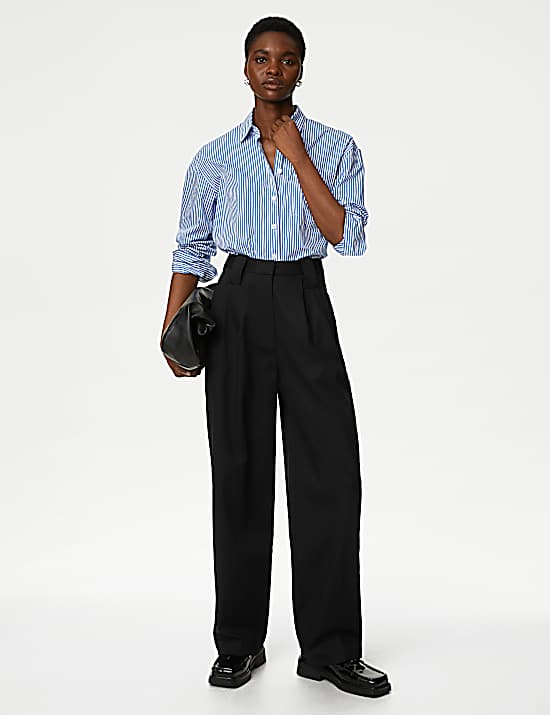Tailored Striped Longline Waistcoat