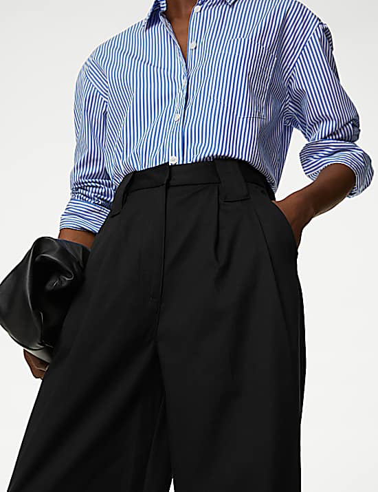 Tailored Striped Longline Waistcoat