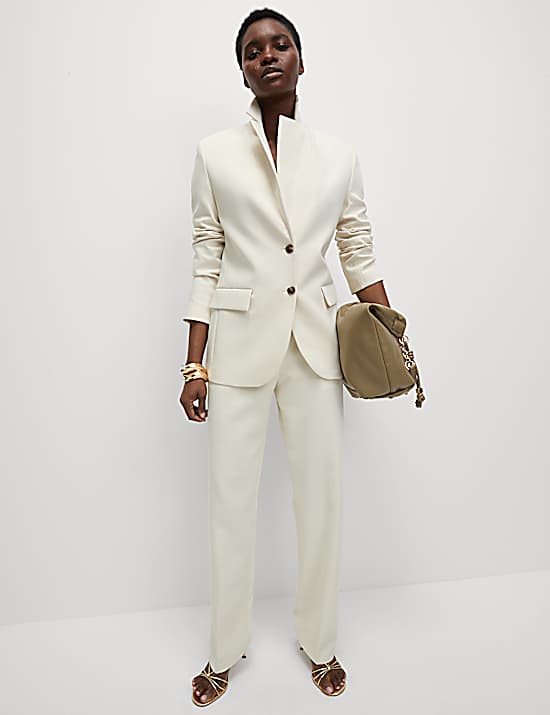 Tailored Striped Longline Waistcoat