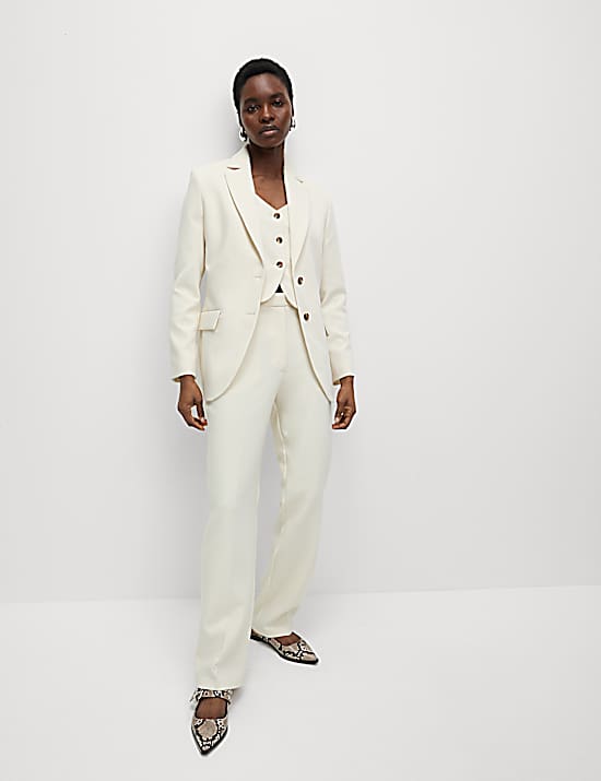 Tailored Striped Longline Waistcoat