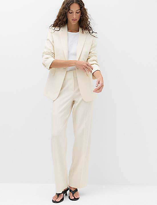 Tailored Striped Longline Waistcoat