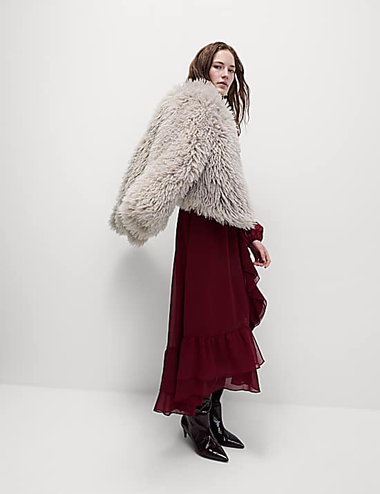 Tailored Striped Longline Waistcoat