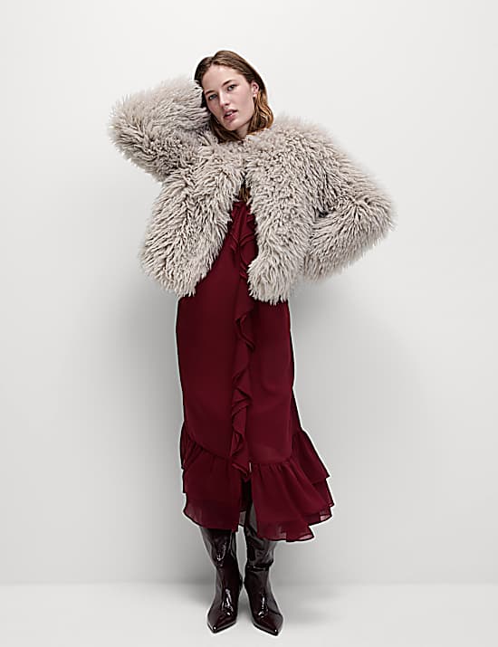 Tailored Striped Longline Waistcoat
