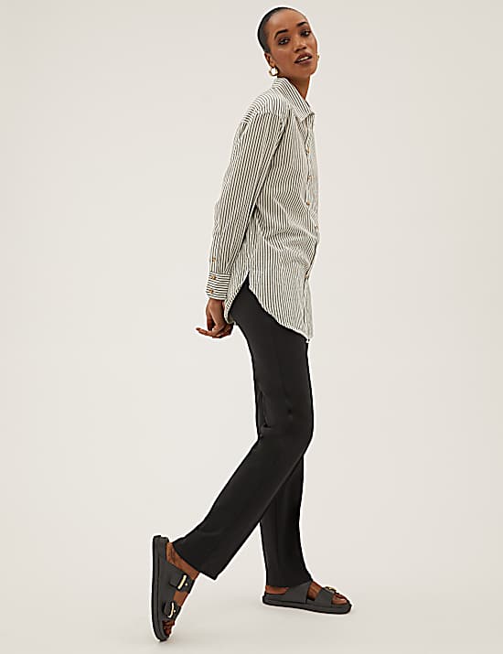 Tailored Striped Longline Waistcoat