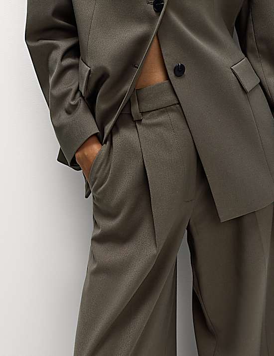 Tailored Striped Longline Waistcoat