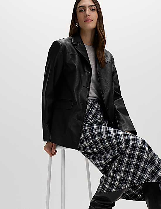 Tailored Striped Longline Waistcoat