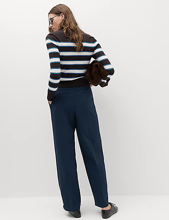 Tailored Striped Longline Waistcoat